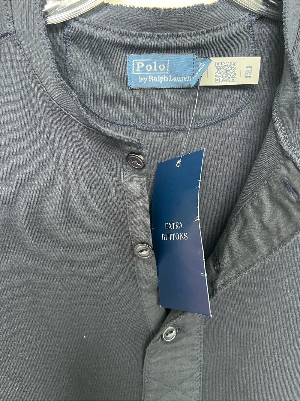 Polo by Ralph Lauren Navy Long-Sleeve Henley Midi Dress - Picture 8 of 8